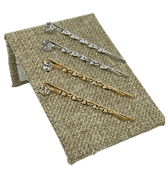 [67991] Set de ganchos sandinos de metal y brillantito