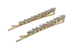 Set de ganchos de metal con brillantito