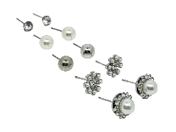 Set de aretes de metal