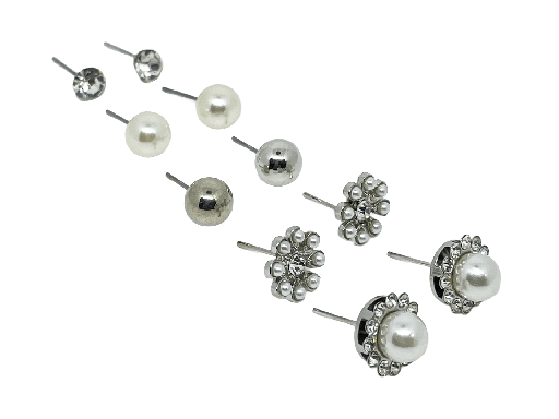 Set de aretes de metal