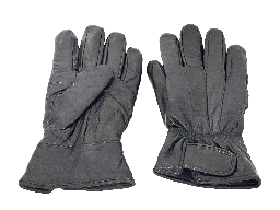 Guantes negros de cuero