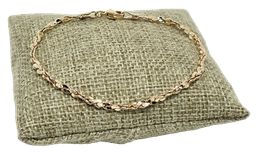 [68163] Pulsera dorada de rodio