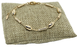 [68164] Pulsera dorada de rodio