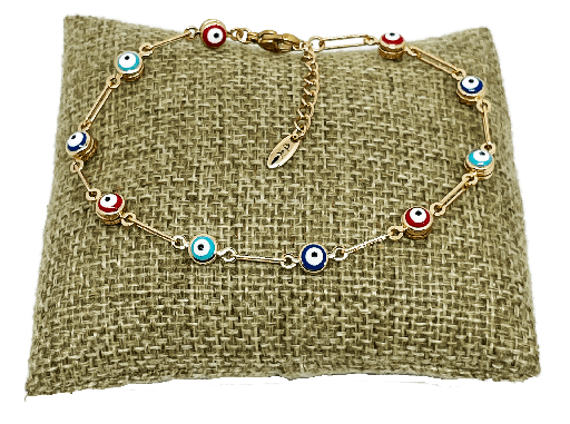 [68220] Pulsera dorada de rodio