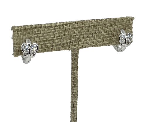 [68242] Arete plateado de rodio