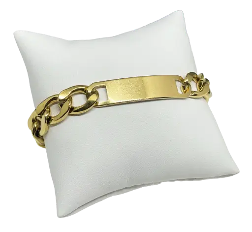 [68620] Rebajada-pulsera dorada de acero inoxidable