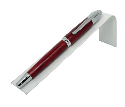 [68750] Lapicero metal café con plateado