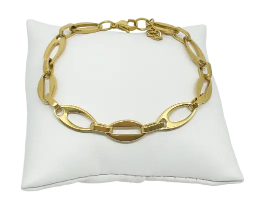 [68759] Pulsera dorada de acero inoxidable