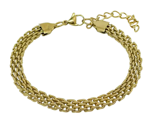 [68760] Pulsera dorada de acero inoxidable