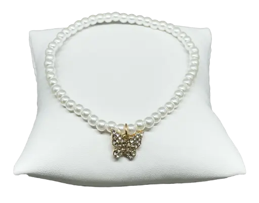 [68829] Pulsera blanca de perla