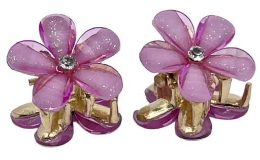 Set de ganchitos de florecita