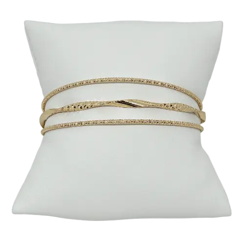 Pulsera de aro labrada