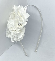 [42696] Diadema con brillantito - blanco