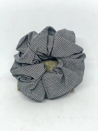 [51501] Cola de tela gris - Scrunchie