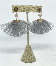 [47402] Arete gris con brillantito