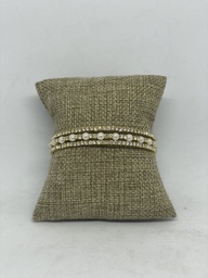 [47634] Pulsera de brillantitos en dorado