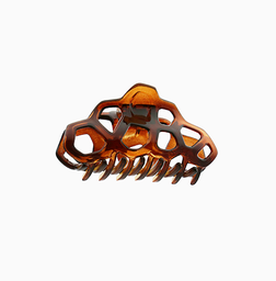 [50580] Gancho clip de carey Café 7cm