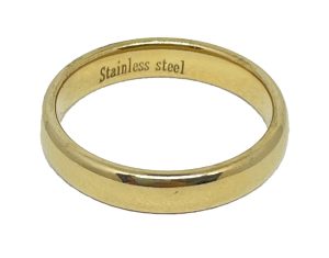 Anillo de acero inoxidable delgado