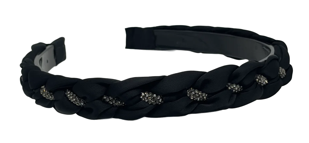 Diadema de tela con brilllantito