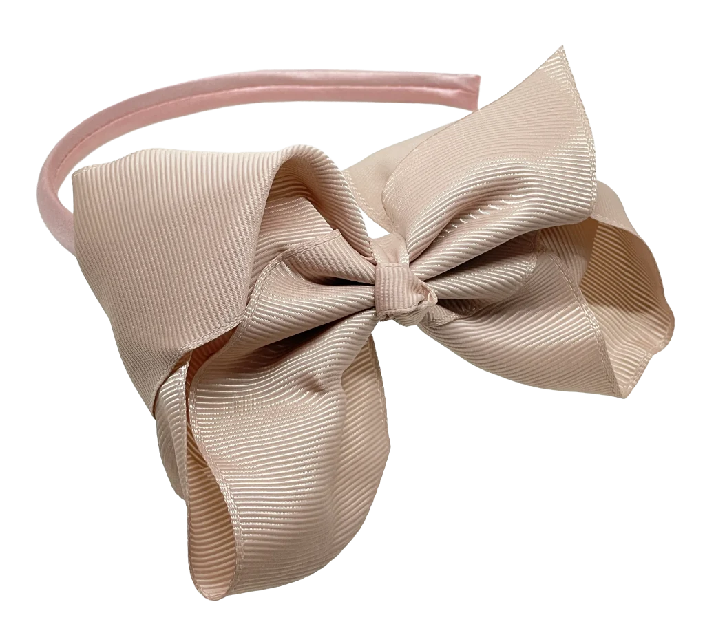 Diadema de tela con moña Diadema de tela con moña