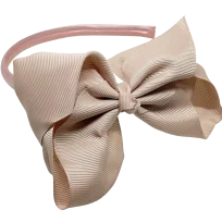Diadema de tela con moña