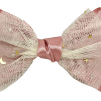 Moña con clip y estrellas