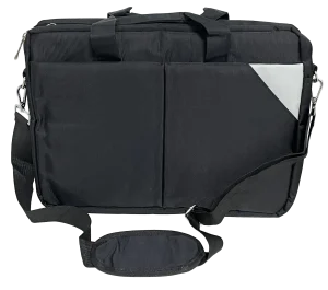 Portafolio negro de tela