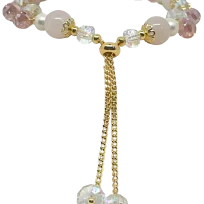 Pulsera ajustable de perla rosada-gallery-0