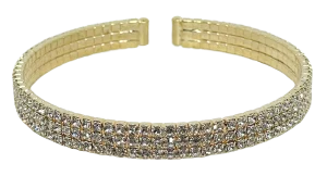 Pulsera flexible con brillantitos