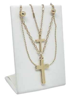 Set de collar y aretes con cruces