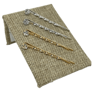 Set de ganchos sandinos de metal y brillantito