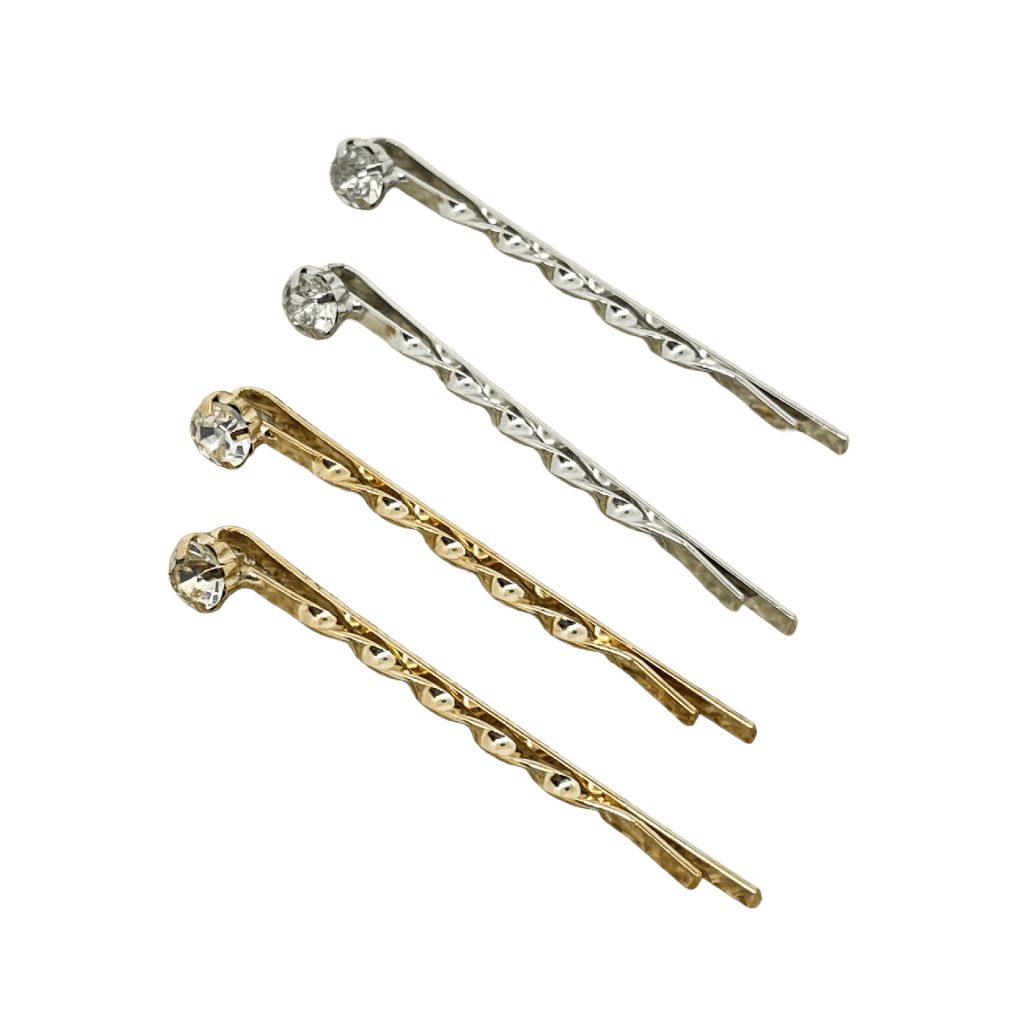 Set de ganchos sandinos de metal y brillantito-gallery-0