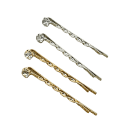 Set de ganchos sandinos de metal y brillantito-gallery-0