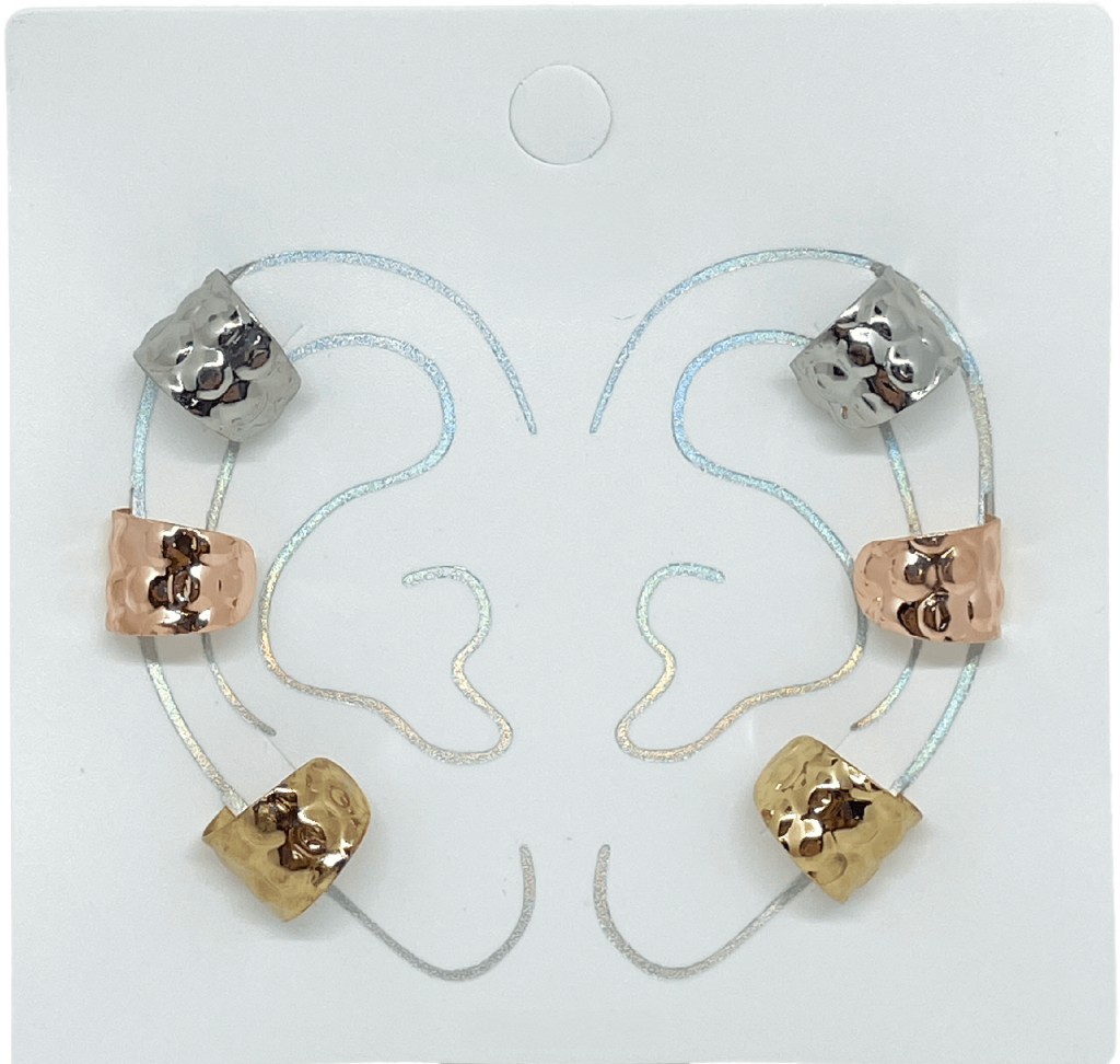 Set-earcuffs-aretes 3 tonos