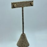 Arete de perla Dorado