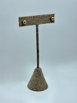 Arete de perla Dorado