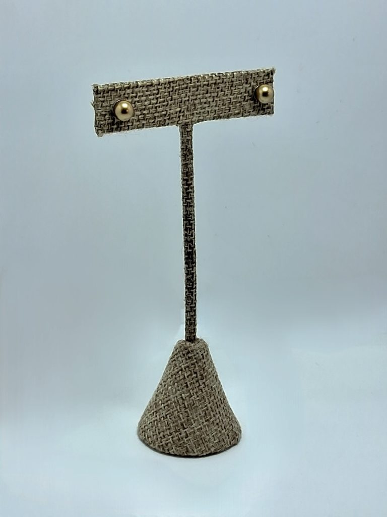 Arete de perla Dorado