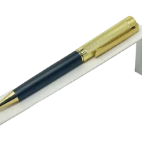 Lapicero de metal negro con dorado-gallery-0