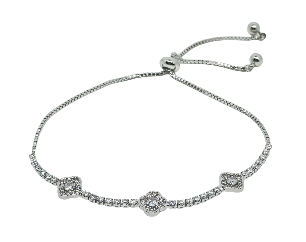 Pulsera ajustable con brillantitos