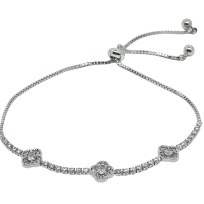 Pulsera ajustable con brillantitos