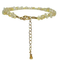 Pulsera ajustable con piedras amarillas-gallery-0