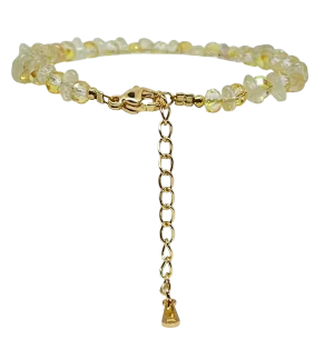 Pulsera ajustable con piedras amarillas-gallery-0