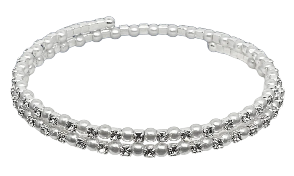 Pulsera con brillantitos flexible