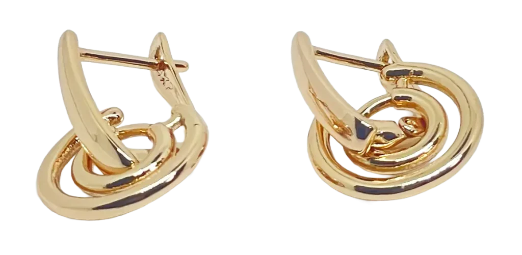 Aretes de rodio dorados-gallery-0