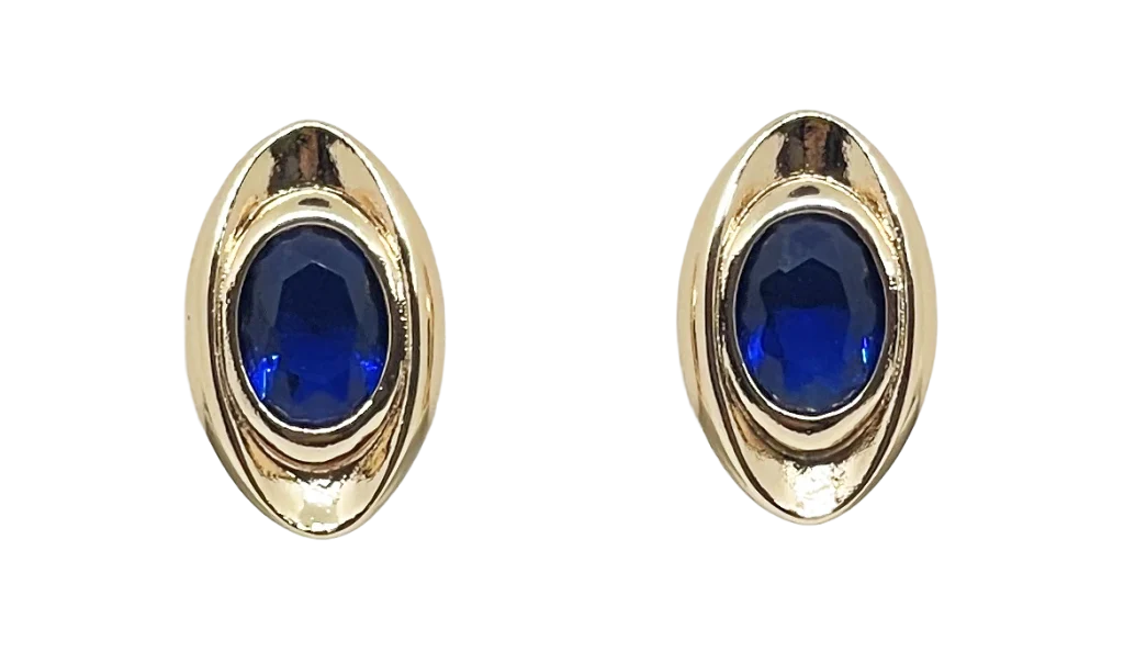 Aretes dorados de rodio