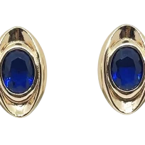 Aretes dorados de rodio