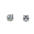 Arete de Zirconio x tres Plateado de Fantasía
