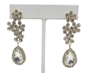 Aretes de Brillantitos dorados