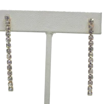 Aretes de brillantitos dorados