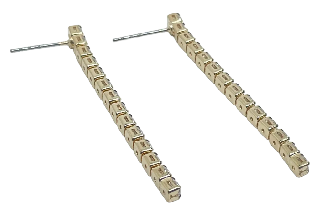 Aretes de brillantitos dorados-gallery-0